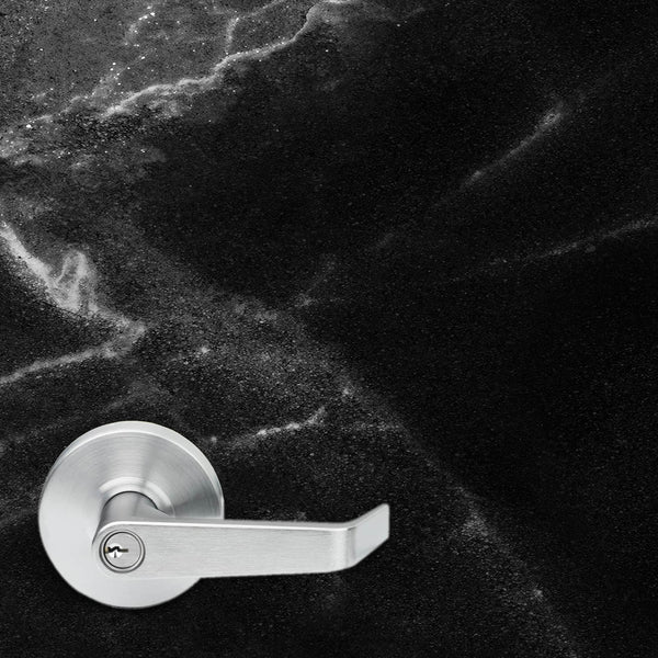 Black Carrara Marble Door Wrap