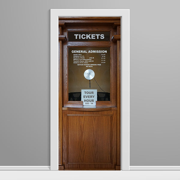 Ticket Booth Door Wrap