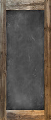 Weathered Wood Framed Caulk Board Vinyl Door Wrap