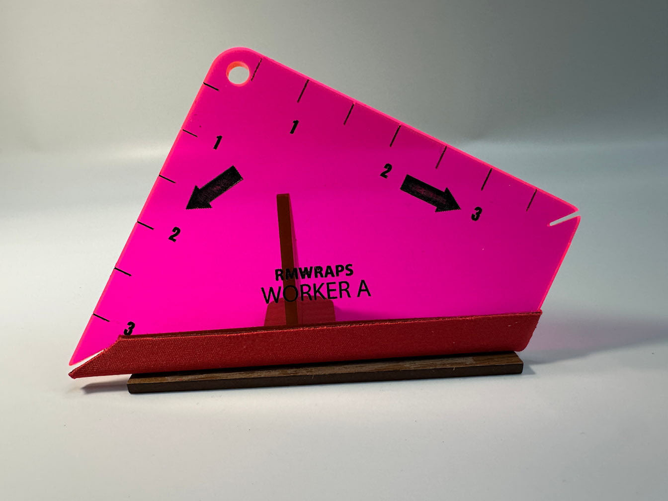 Worker A Neon Pink Squeegee made for Architectural Film