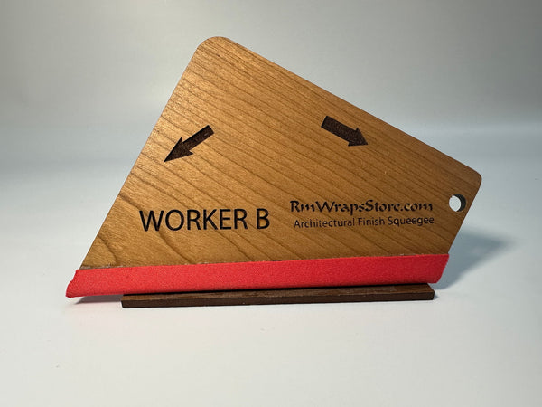 Worker B Cherry Wood Squeegee made for Architectural Film