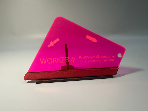 Worker B Neon Pink Squeegee made for Architectural Film