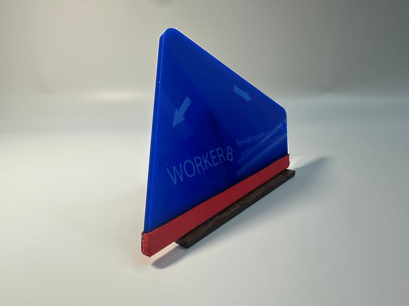 Worker B Royal Blue Side Squeegee made for Architectural Film