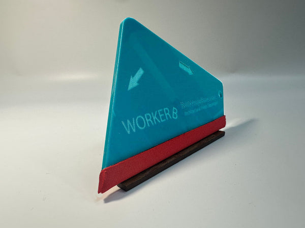 Worker B Turquoise Side Squeegee made for Architectural Film