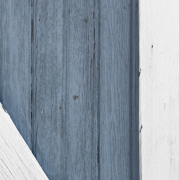 Blue Dairy Farm Door Wrap