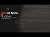 30 second spinner video of a 3M Di-Noc Architectural Finish pattern applied to a compound 3D surface to show how it is applicable to complex shapes and how its surface finish interacts with overhead lighting. 