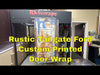 Rustic Tailgate Ford Custom Printed Door Wrap