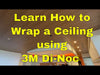 Part 1 video of wrapping a ceiling with 3M DI-Noc FW-1257